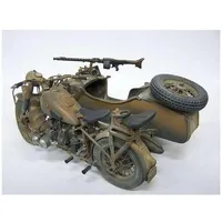Italeri 7403-1:9 "Deut Militärmotorrad mit Seitenwagen, Transparent, Grau, Weiß,