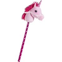 HEUNEC 741874 - Steckeneinhorn pink, rosa, Steckenpferd