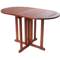 Garden Pleasure Baltimore Klapptisch 120 x 70 cm braun