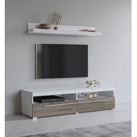 INOSIGN Roger TV-Lowboard 140 cm mit Wandregal natur