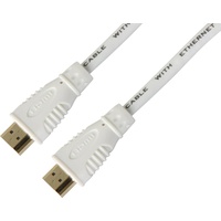 TECHLY HDMI mit Ethernet, weiß, 0.5m