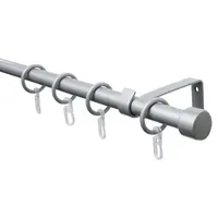 GARDINIA Gardinenstangen Set Cap 1-läufig Ø 16 mm 130
