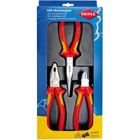 Knipex Elektro-Paket 3-teilig Kombi-,Flachzange + Seitenschn.