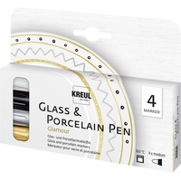 Kreul Glass & Porcelain Pen 4er Set Glamour