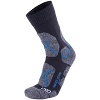 Uyn Trekkingsocken Winter aus Merinowolle Herren anthrazit melange/petrol blue