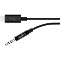 Belkin Audio-Kabel mit USB-C-Stecker 1.8m Schwarz