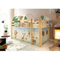 TICAA Hochbett Malte 90 x 200 cm Kiefer massiv