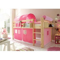 TICAA Hochbett Malte 90 x 200 cm inkl. Textil-Set