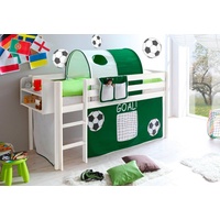 TICAA Hochbett Malte 90 x 200 cm inkl. Vorhang