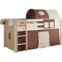 TICAA Hochbett Malte 90 x 200 cm inkl. Vorhang