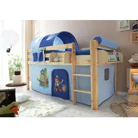 TICAA Hochbett Malte 90 x 200 cm inkl. Textil-Set