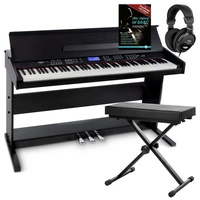 FunKey DP-88 II Digitalpiano Set mit Keyboardbank, Kopfhörer und