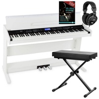 FunKey DP-88 II Digitalpiano Set mit Keyboardbank, Kopfhörer und