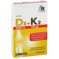 Avitale D3+K2 2000 I.E.+100ug Tabletten