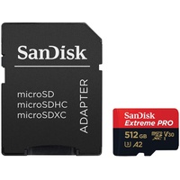 SanDisk microSDXC Extreme Pro 512GB Class 10 UHS-I V30