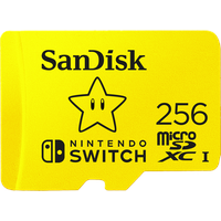 SanDisk Nintendo Switch microSDXC UHS-I U3 Class 10 256