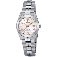 Festina Damen Analog Quarz Uhr mit Edelstahl Armband F20438/4