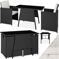 Tectake Lausanne Set 3-tlg. schwarz