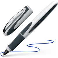 Schneider Ray Tintenroller weiß/hellgrau 0,5 mm, Schreibfarbe: blau, 1