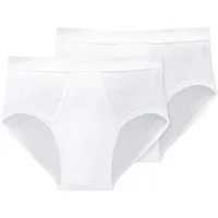 SCHIESSER Herren Slip im Doppelpack Weiß