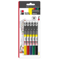 Marabu Textil Painter Set 5 St. Blau/Gelb/Grün/Rot/Schwarz