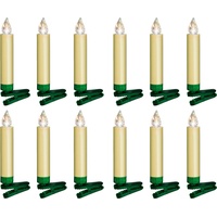 Krinner Lumix Superlight Mini Basis-Set 12 LED Kerzen, elfenbein