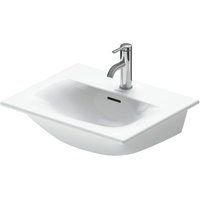 Duravit Viu Handwaschbecken 23445300001 53x43cm, 1 Hahnloch, weiß WonderGliss,