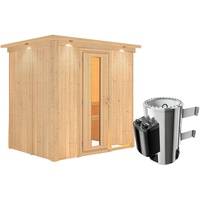 Karibu Sauna Fanja - 68 mm Systemsauna - 230