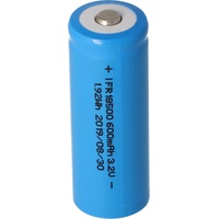 EIZfan IFR 18500 600mAh 3,2V LiFePo4 Akku, beachte Abmessungen