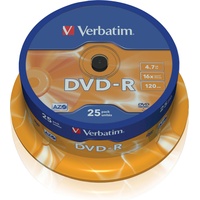 Verbatim DVD-R 4,7GB 16x 25er Spindel (43522)