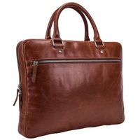 LEONHARD HEYDEN Cambridge Aktentasche Leder 37 cm Laptopfach braun