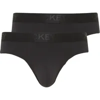Jockey Microfiber Air Brief Schwarz Polyamid, XX-Large Herren,