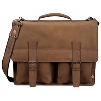 Jüscha Earl Messenger Bag hellbraun 15''