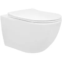 Luxebath Spülrandloses Wand Hänge WC Toilette kurze Ausladung Tiefspüler