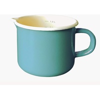 Krüger Milchtopf Emaille, türkisblau, 12 cm