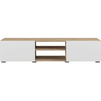 TemaHome Podium TV-Lowboard 140 cm ichefarbig/weiß