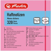Herlitz 790774 Haftnotizblock 75 x 75 mm, Neonfarben