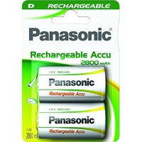 Panasonic Rechargeable D (2 Stk., D, 2800 mAh), Batterien