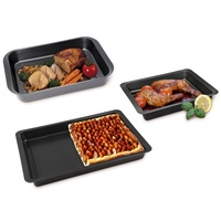 CHG Auflaufformen-Set, 3-teilig, anthrazit-metallic