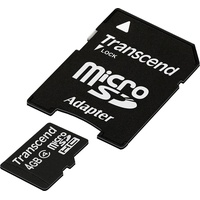 Transcend microSDHC 4GB Class 4 + SD-Adapter