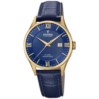 Festina Herren F20010/3 Swiss Made Leder Quarz - blau
