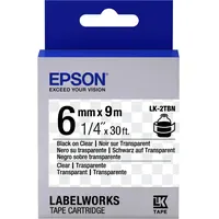 Epson Schriftband LK-2TBN schwarz auf transparent 6mm x 9m