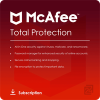 McAfee Total Protection 2020, 10 User, ESD (multilingual) (Multi-Device)