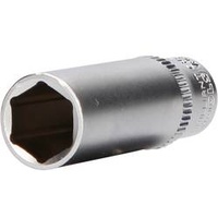 BRILLIANT TOOLS 1/4 Sechskant-Stecknuss, lange Ausführung, 12 mm