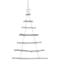 Britesta Deko-Holzleiter in Weihnachtsbaum-Form zum Aufhängen, 48 x 78