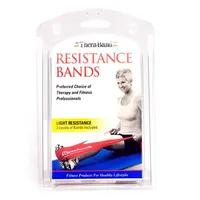 Thera-Band TheraBand Übungsbänder-Set, 3 x 1,50 m (leicht, mittel