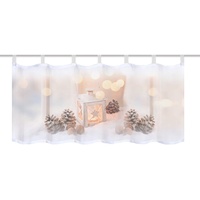 HOME WOHNIDEEN Home fashion Laterne Cafehaus, Stoff, Natur, 45