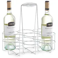 Zeller Weinregal 21,5 x 32 x 32 cm Silber