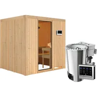 Karibu Sauna Daria-3,6kW230V Bioofen-Steuerg.-Ohne Dachkranz