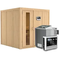Karibu Rodin inkl. 9 kW Bio-Kombiofen + ext. Steuerung